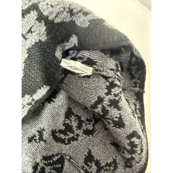 Backstage Women’s Bohemian Knit Full Zip Cardigan Leaf Print Size XL See Notes - Picture 6 of 7